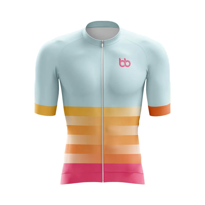 Gradient Frequency Aero jerseys (Blue-Yellow-Pink) Royal Blue Jersey Shirt