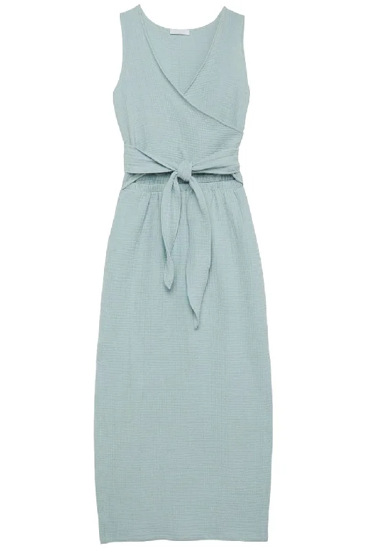 Bijou Front Tie Dress Tunics Fashionable trendy