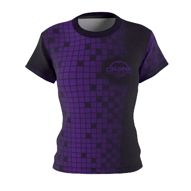 Women's Purp Check MTB Jersey Comfortable Jersey Tee