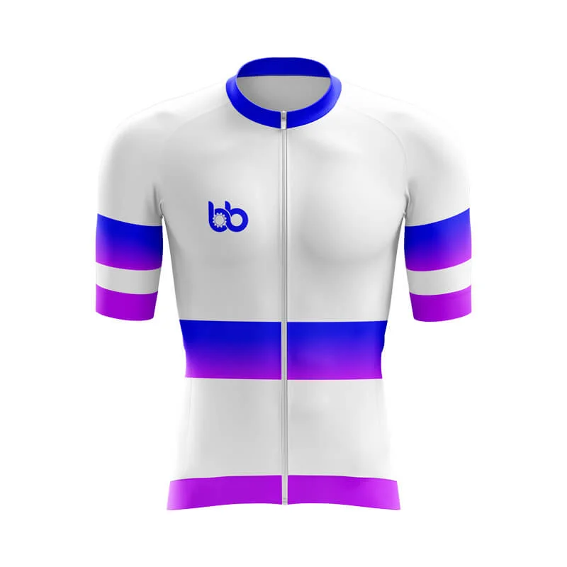 BB Gradient Aero jerseys (Blue-Violet) Floral Jersey Blouse