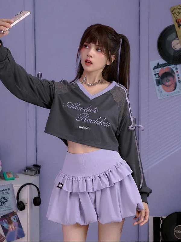 College Sports Crop Top【s0000009645】 Modern Contemporary Chic