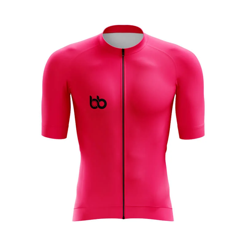 Bicycle Booth Basic (Pink) Aero Jerseys High Neck Jersey Shirt