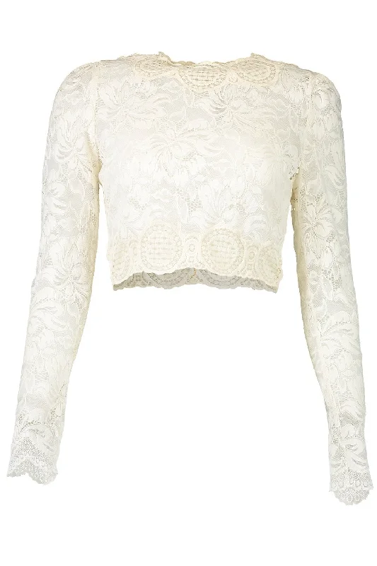 Lace Crop Top Summer Crop Top Casual Short Sleeve
