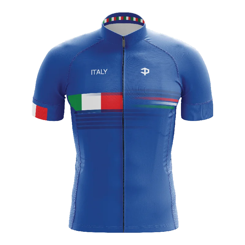 Italy Short Sleeve Cycling Jersey Branded Jersey Tee