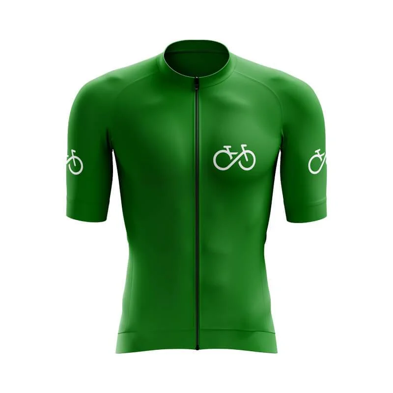 Bike Forever 2.0 Aero Jerseys (Green) Modern Jersey Tee
