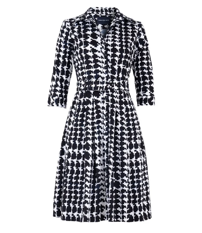 Audre Dress #1  White Indigo Long Dress Tunics Fall fleece