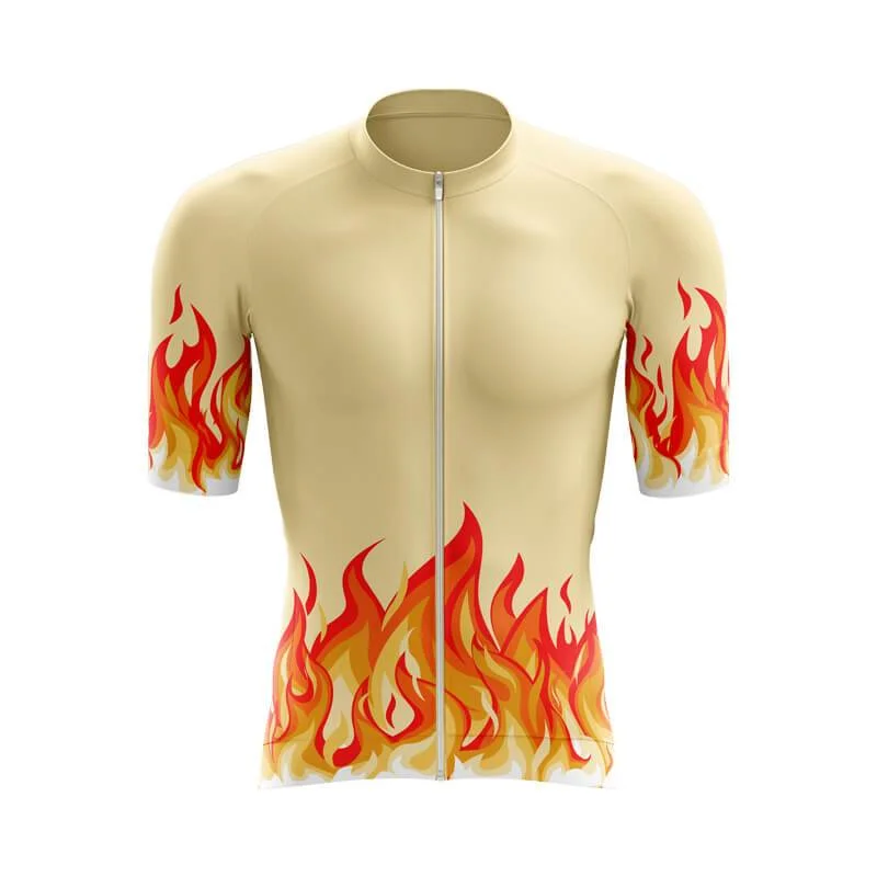 Elemental Fire (Yellow) Aero Jerseys Navy Blue Jersey Tee