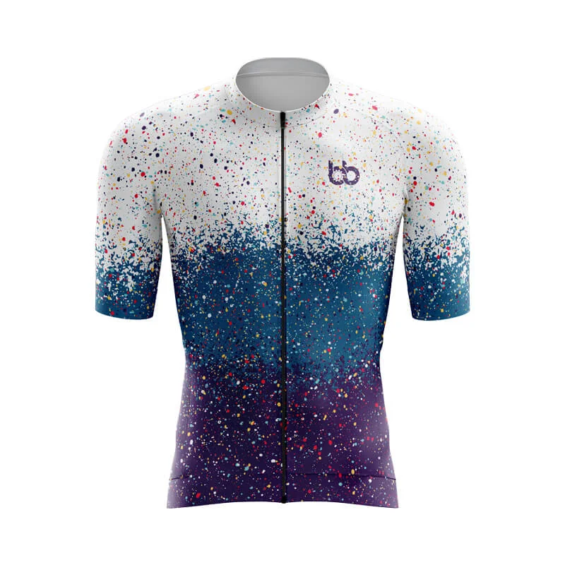 Paint Splatter Aero jerseys (White-Blue-Purple) Premium Jersey Tee