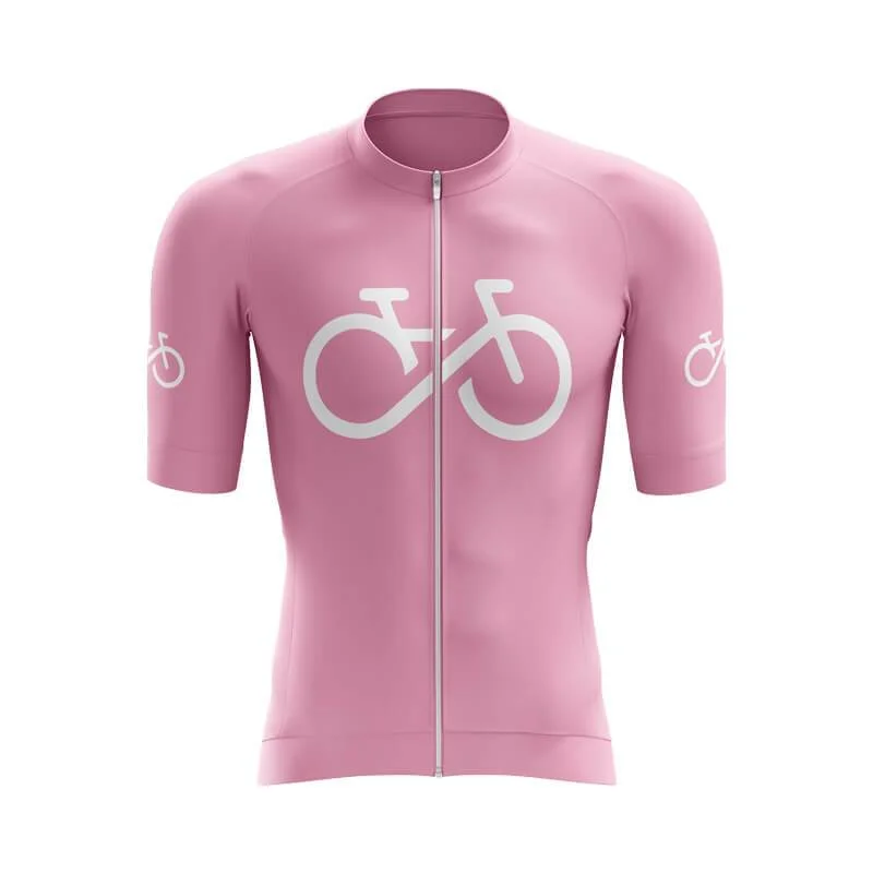 Bike Forever 1.0 Aero Jerseys (Pink) One Shoulder Jersey Shirt