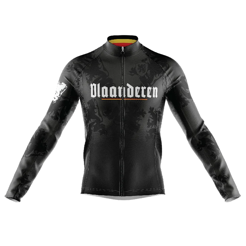 Vlaanderen Flanders S3 Long Sleeve Cycling Jersey Organic Jersey Tee