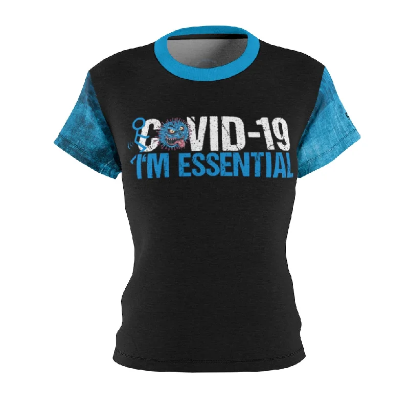 Ladies F@CK Covid-19, I'm Essential. MTB Jersey Linen Jersey Top