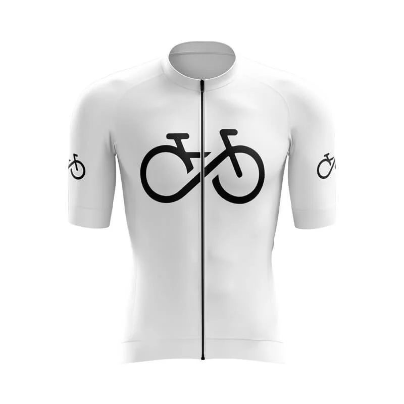 Bike Forever 1.0 Aero Jerseys (White) Affordable Jersey Tee