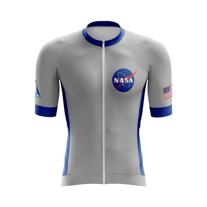 NASA Meatball Aero Jerseys (Grey) V Neck Jersey Blouse
