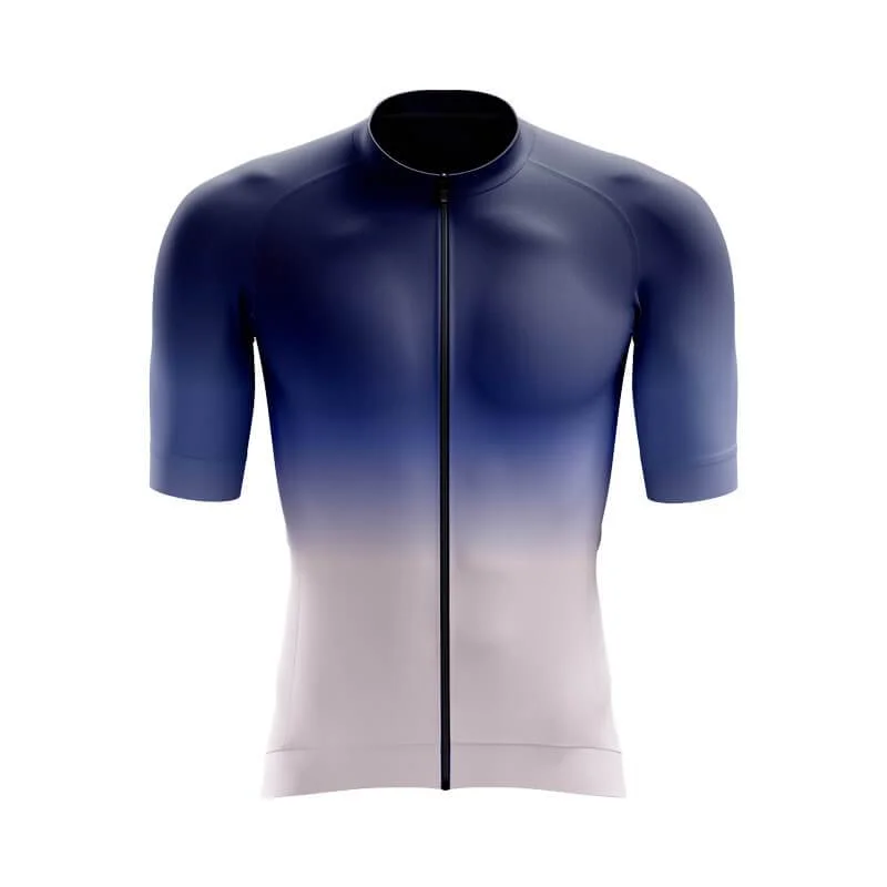 White-Navy Blue Gradient Aero Jerseys Bronze Jersey Tee