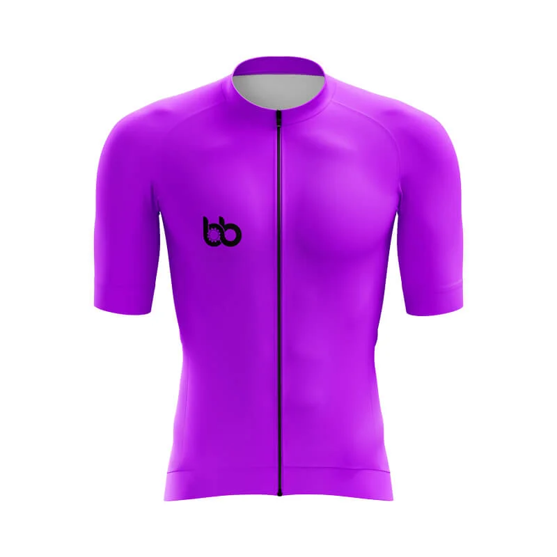Bicycle Booth Basic (Purple) Aero Jerseys Polo Neck Jersey Top