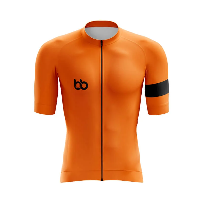 Bicycle Booth Basic 2.0 (Orange) Aero Jerseys Round Neck Jersey Tee