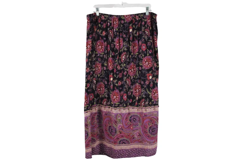 Notations Beaded Skirt | 1X chiffon skirt delicate