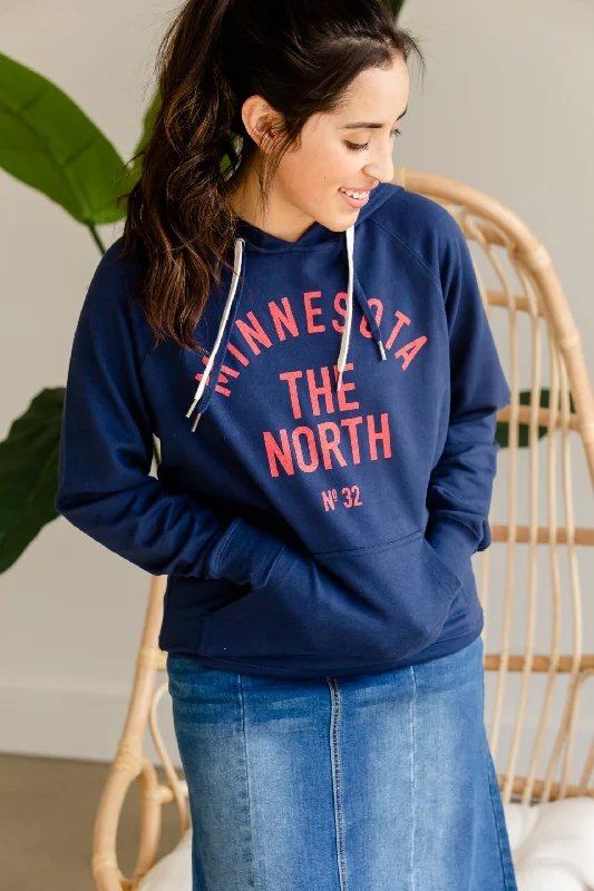 Sota' Tundra Navy Hoodie - FINAL SALE Hoodie with Crew Neck Simple Timeless