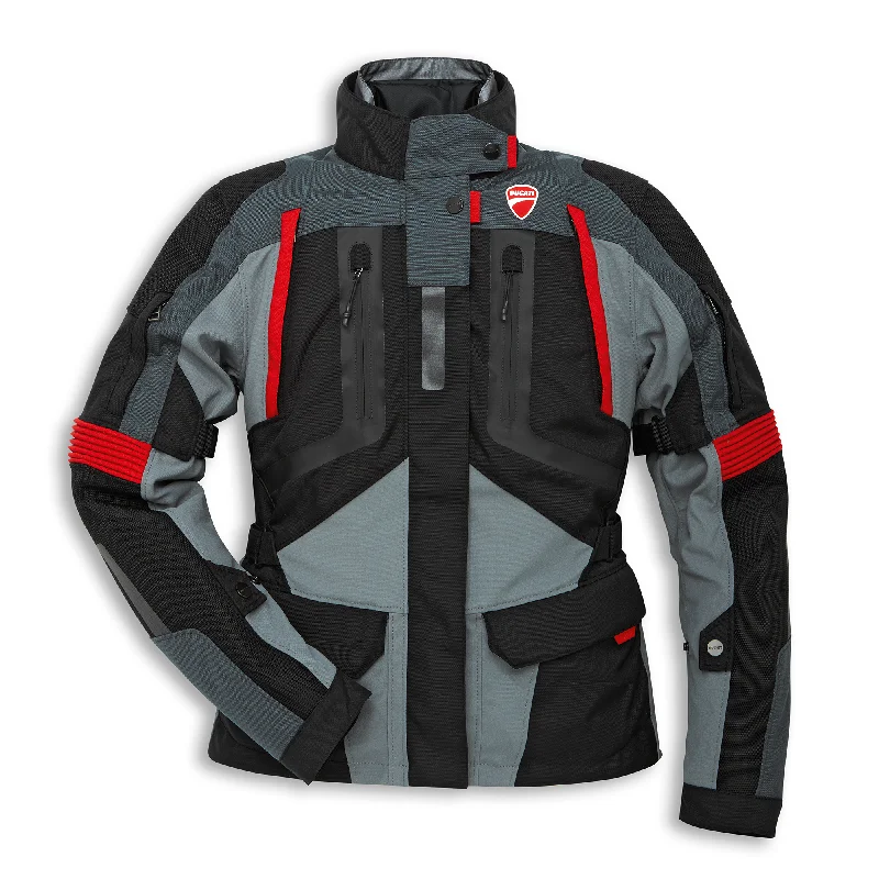 Ducati Strada C4 Women's Fabric Jacket Zip Front Button Front Snap Front