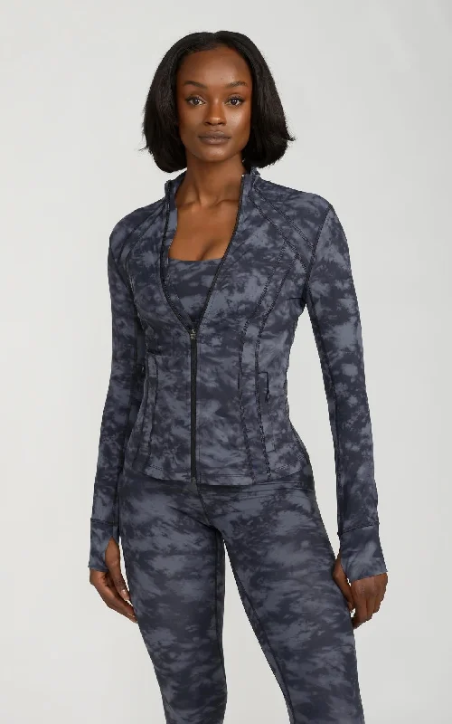 SA Contour Jacket in Tie Dye Rayon Fabric Velvet Fabric Corduroy Fabric