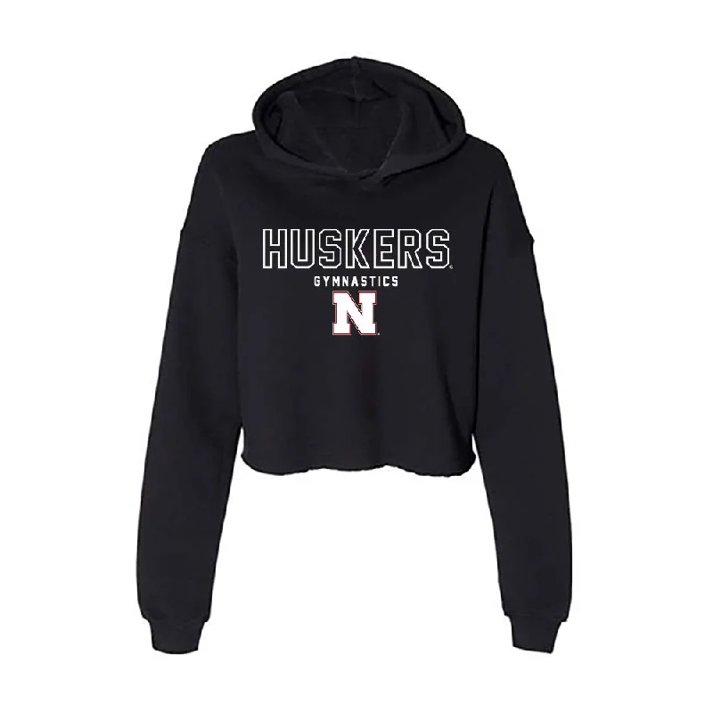 Nebraska - NCAA Women's Gymnastics : Molly Peterson - Women's Crop Fleece Hoodie Hoodie with Hem Elastic Stretchable Comfortable