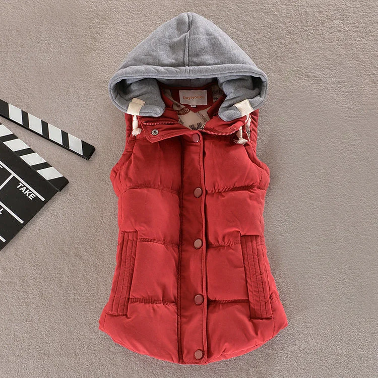 wine red vest