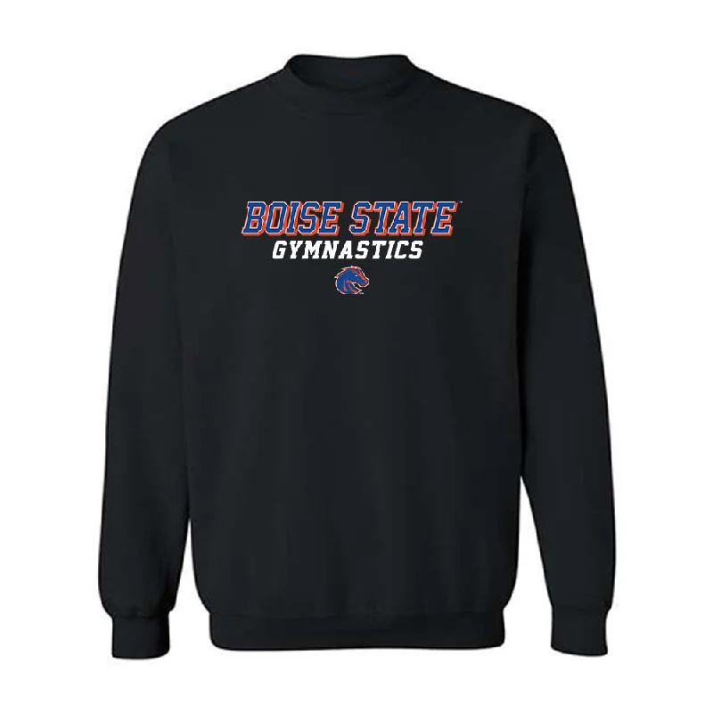 Boise State - NCAA Women's Gymnastics : Julia Melchert - Crewneck Sweatshirt Classic Shersey Hoodie with Hood Adjustable Protection