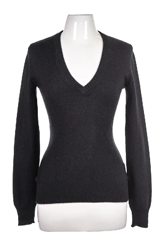 No Brand Sweater Notch Collar Peter Pan Collar Cowl Neck