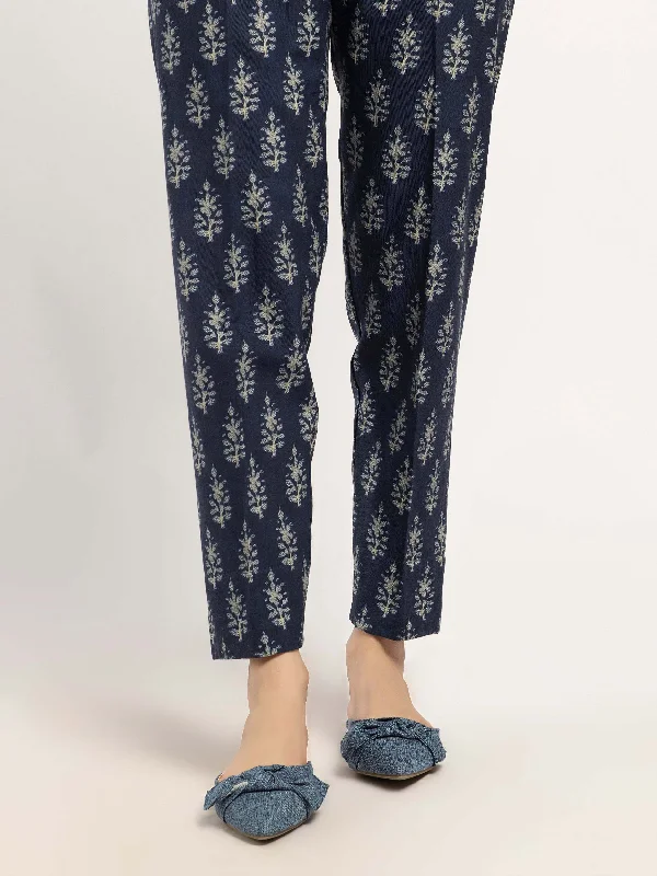 Printed Khaddar Trousers Trousers practical durable
