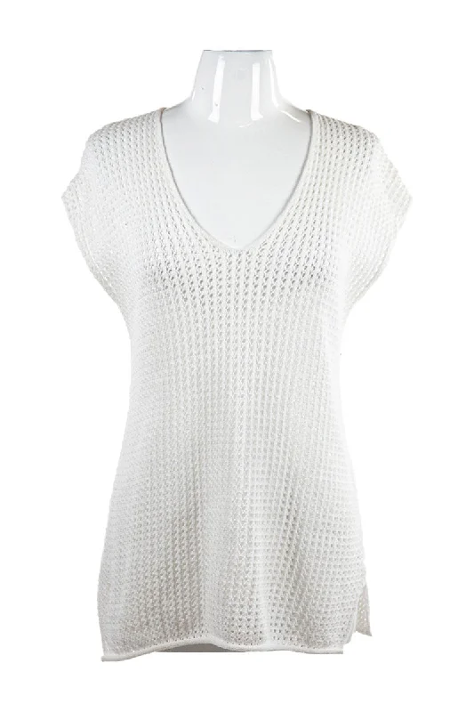 Jeanne Pierre Sweater Lace Blend Ribbed Blend Corduroy Blend