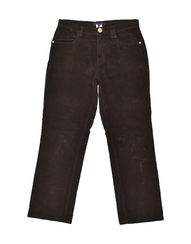 LES COPAINS Womens Straight Casual Trousers IT 46 Large W32 L29 Brown Trousers Review Highly