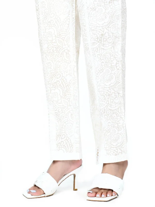 Printed Cambric Trouser Trousers Print Floral