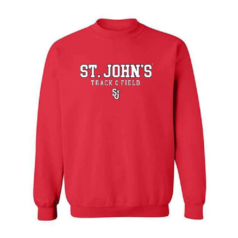 St. Johns - NCAA Women's Track & Field : Jade Dockery - Classic Shersey Crewneck Sweatshirt Hoodie with Illustration Artistic Creative
