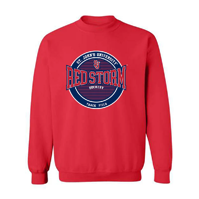 St. Johns - NCAA Women's Track & Field : Jade Dockery - Classic Fashion Shersey Crewneck Sweatshirt Hoodie with Drawcord Adjustable Secure