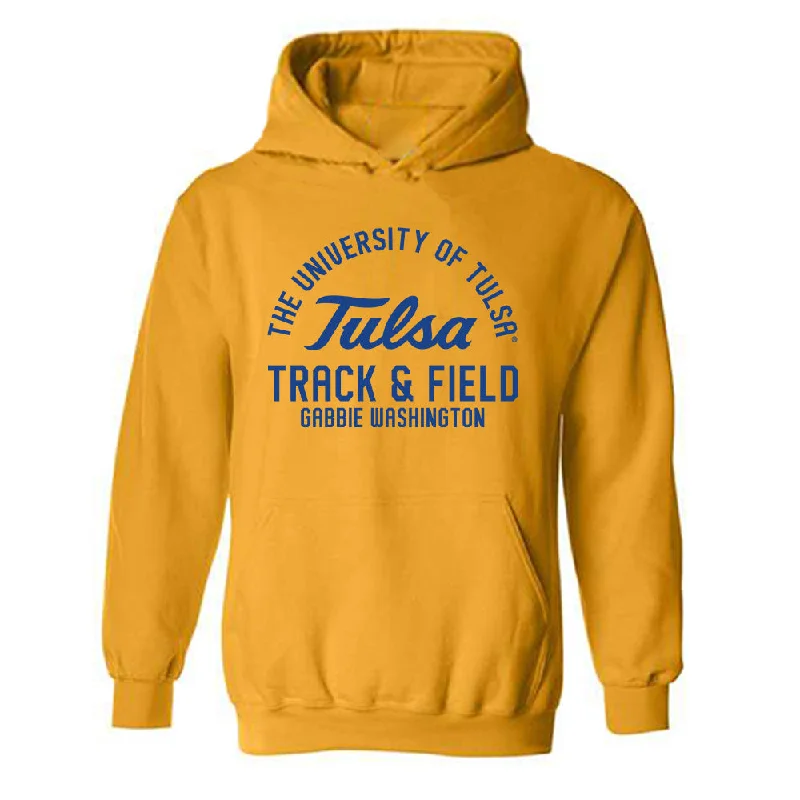 Tulsa - NCAA Women's Track & Field : Gabbie Washington - Classic Fashion Shersey Hooded Sweatshirt Hoodie Sweatshirt Pullover