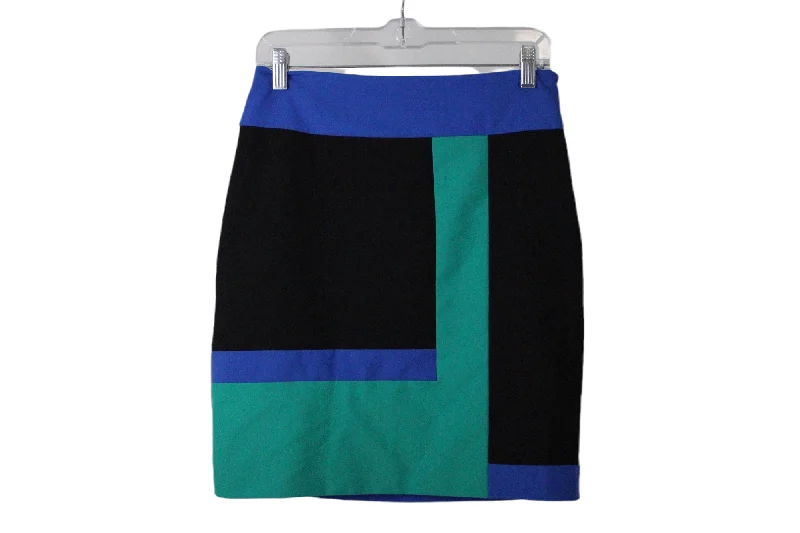 Worthington Color Block Skirt | 4 a-line skirt cut