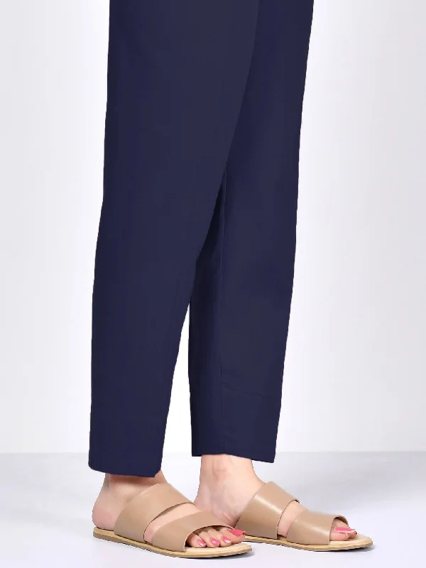 Straight Trouser-Dark Navy Trousers practical durable