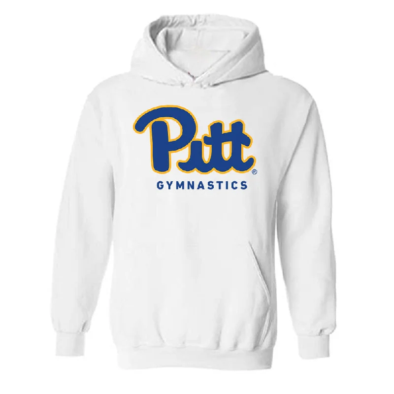 Pittsburgh - NCAA Women's Gymnastics : Darbi Simcox - Sports Shersey Hooded Sweatshirt Hoodie with Color Block Contrast Stylish