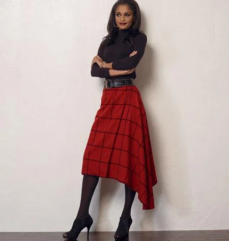 Vogue Pattern V8956 Misses' Skirt relaxed fit skirt