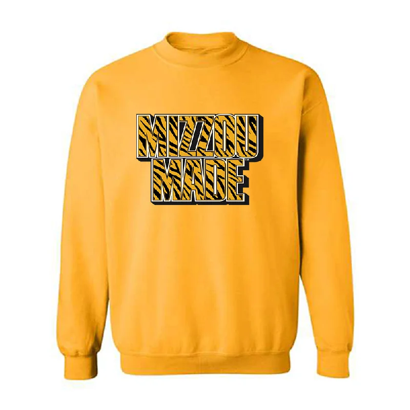 Missouri - NCAA Women's Gymnastics : Kaia Tanskanen - Crewneck Sweatshirt Hoodie with Hem Applique Textured Unique