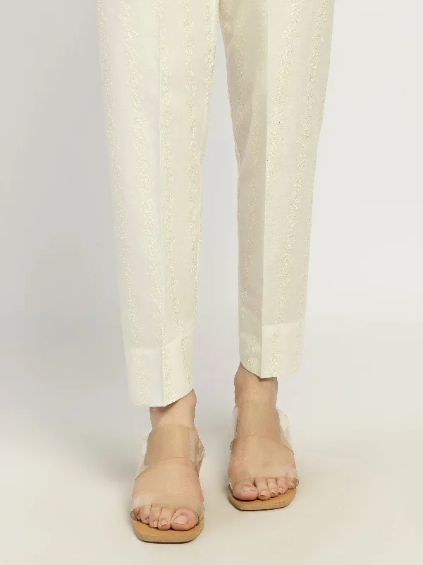 Embroidered Winter Cotton Trousers Trousers Designer Luxury