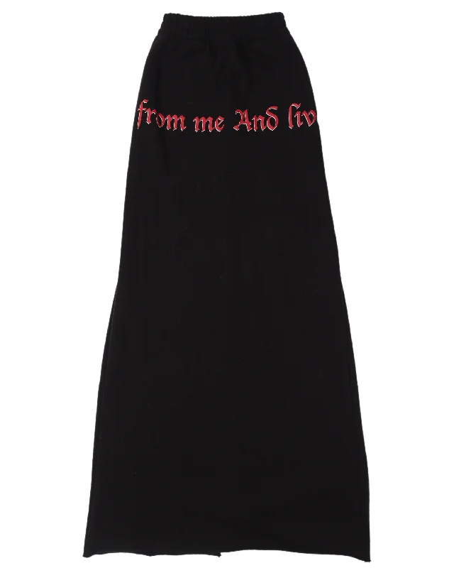 FW17 "Drink From Me And Live Forever" Maxi Skirt cashmere skirt plush