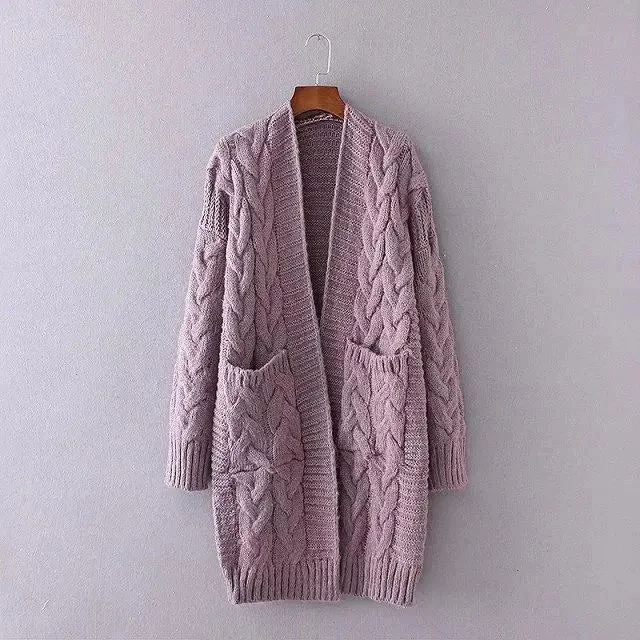 Women's Long Sleeve Sweater Ribbed Striped Patterned