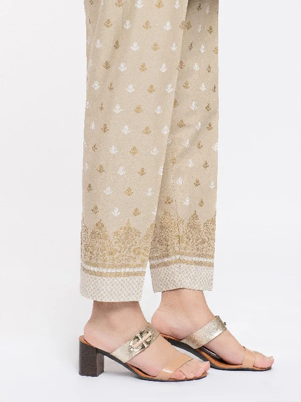 Printed Cambric Trouser Trousers sophisticated sleek