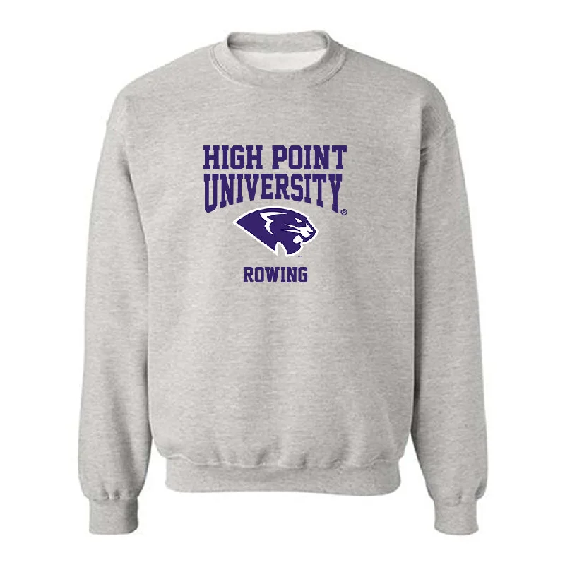 High Point - NCAA Women's Rowing : Caroline Marchis - Crewneck Sweatshirt Hoodie with Metallic Shiny Futuristic