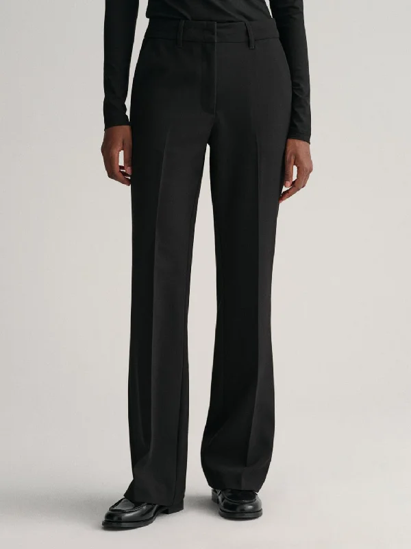 Gant Women Solid Mid-Rise Slim Fit Trouser Trousers Recommended Stylist