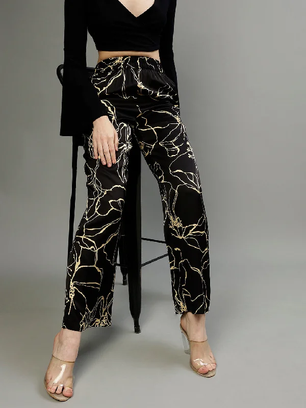 Gant Women Printed Relaxed Fit Trouser Trousers sophisticated sleek