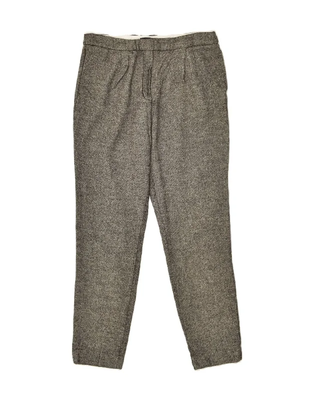 MASSIMO DUTTI Womens Slim Casual Trousers EU 40 Medium W30 L28 Grey Trousers Party Sparkling