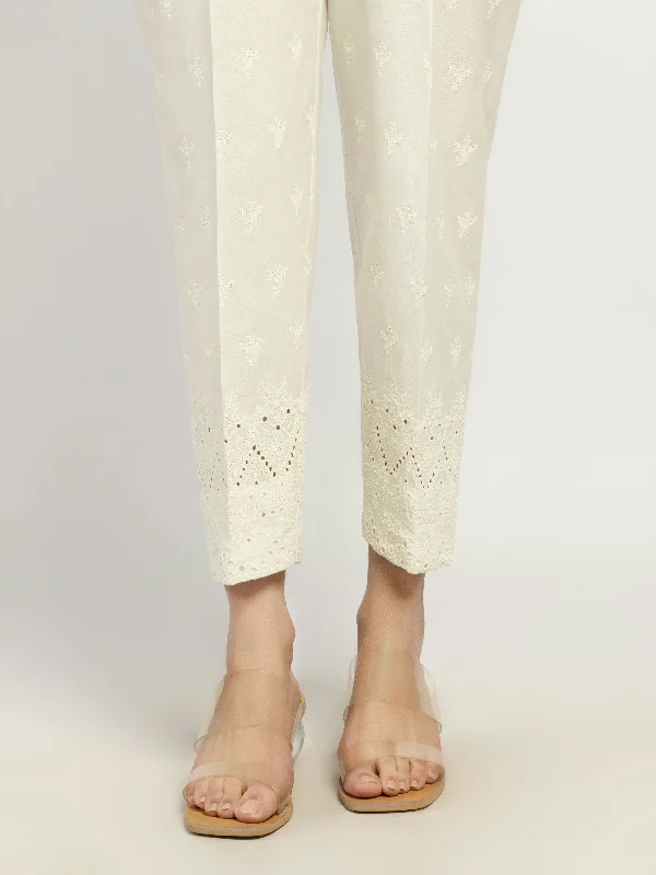 Embroidered Winter Cotton Trousers Trousers Spring Floral