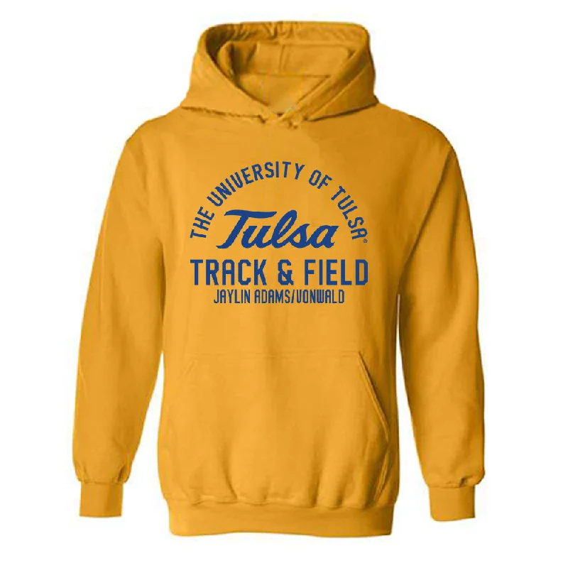 Tulsa - NCAA Women's Track & Field : Jaylin Adams/Vonwald - Classic Fashion Shersey Hooded Sweatshirt Hoodie with Elastic Waist Stretchable Comfortable